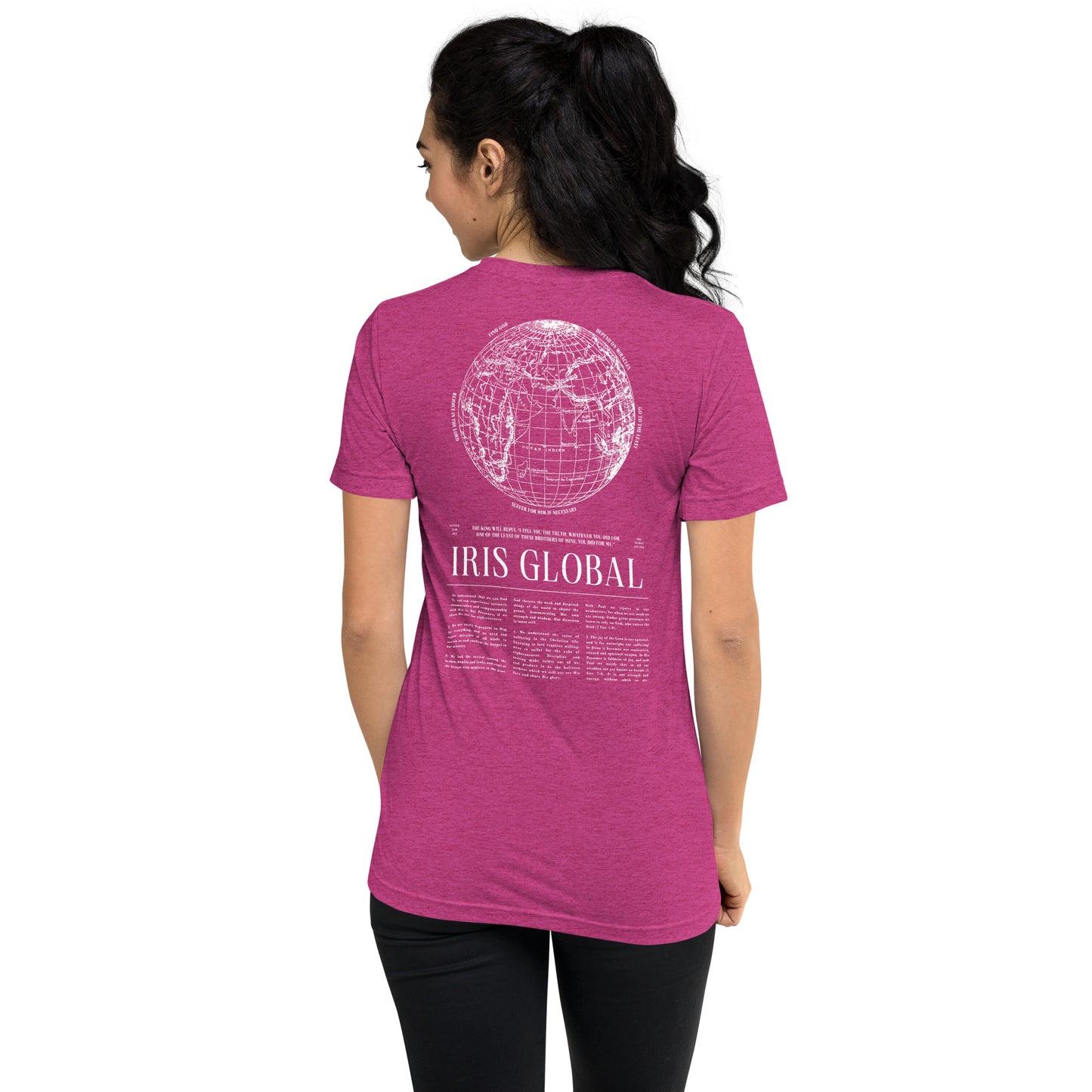 Iris Global Core Values Unisex tri-blend t-shirt