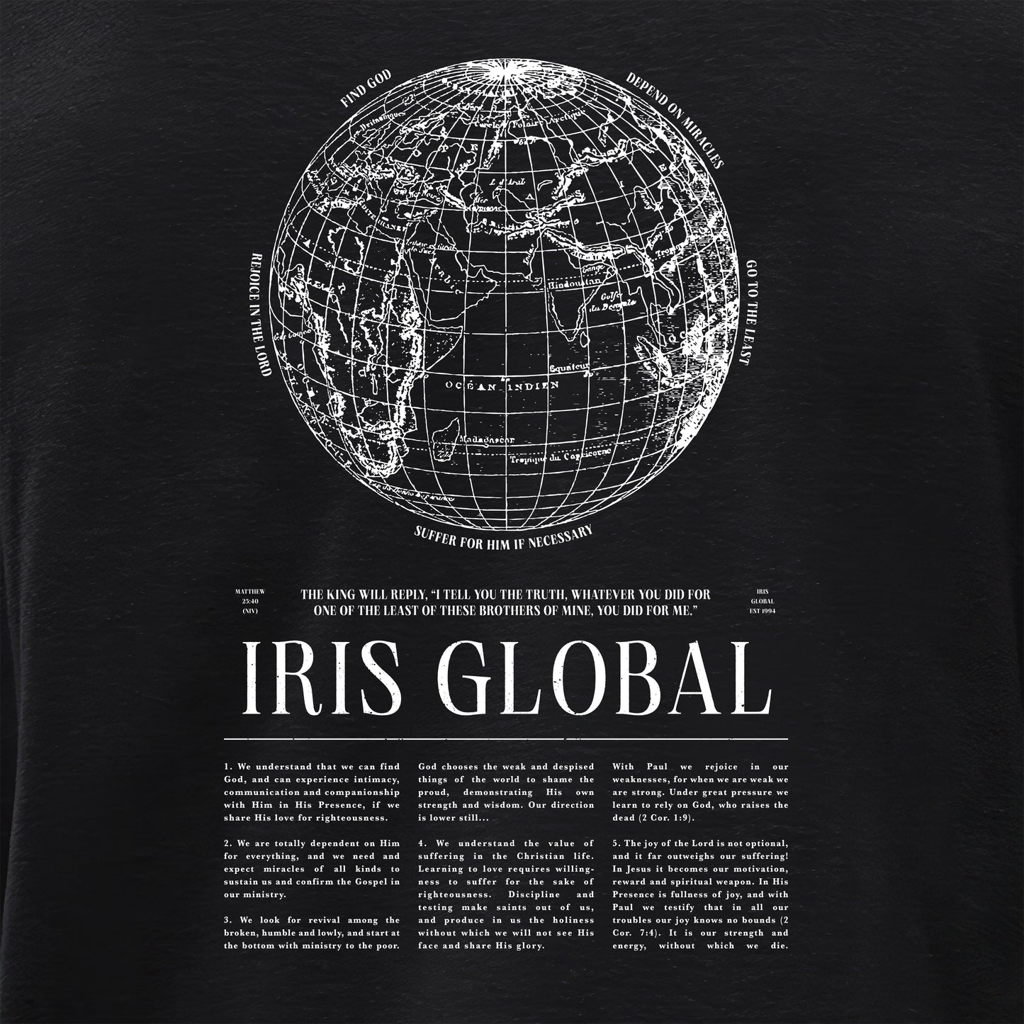 Iris Global Core Values Unisex Hoodie